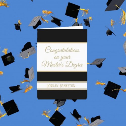 Wow Masters degree Graduation card