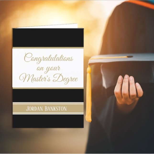 Wow! Master's degree Graduation card (Creator Uploaded)