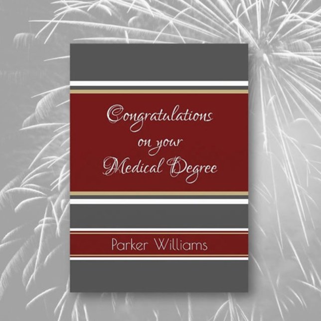 Wow! Medical degree Graduation card (Creator Uploaded)