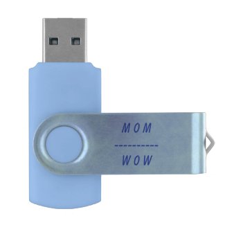 Wow Mom Blue Blends USB Flash Drives
