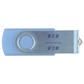 Wow Mom Blue Blends USB Flash Drives (Front)