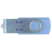 Wow Mom Blue Blends USB Flash Drives (Back)