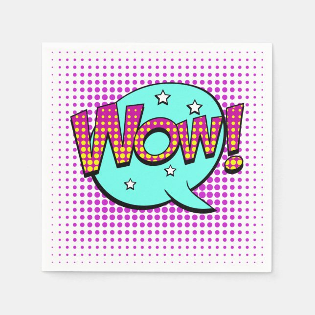 Wow! Party Napkins (Front)