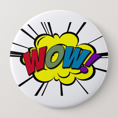 WOW PINBACK BUTTON