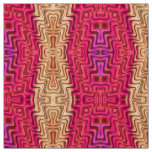 WOW! Pink Coral Gold Pretty 3D  Fabric