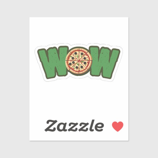 WOW Pizza Sticker (Sheet)