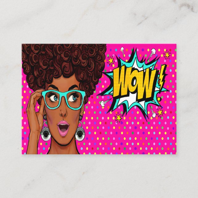 WOW Pop Art Business Card (Front)