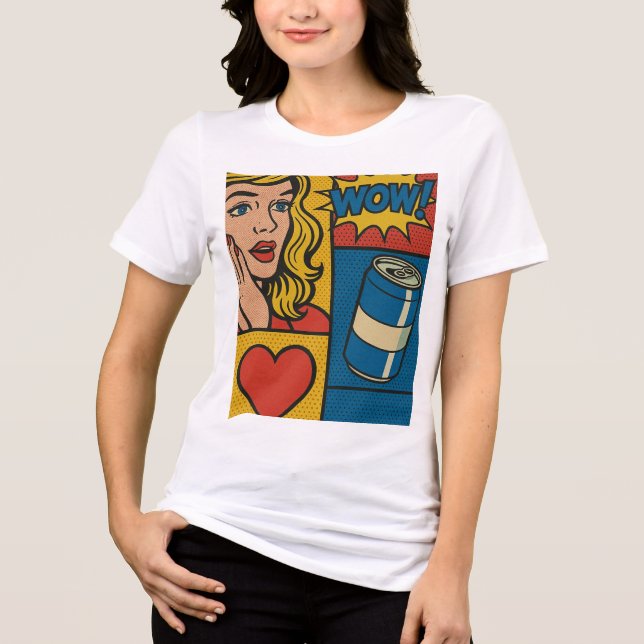 WOW! Pop Love and Soda Tri-Blend Shirt (Front)