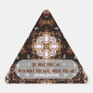 WOW Quotes: Do What You Can.. Triangle Sticker