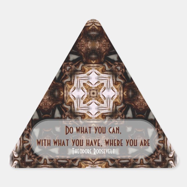 WOW Quotes: Do What You Can.. Triangle Sticker (Front)