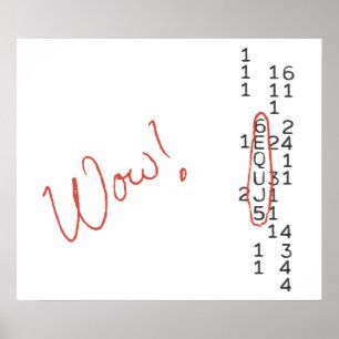 Wow Signal SETI Message Poster