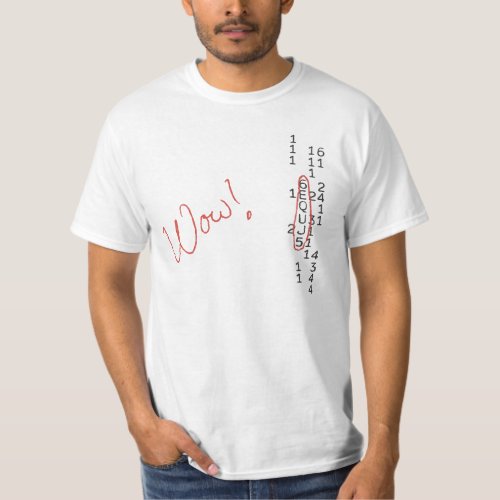 Wow Signal SETI Message T_Shirt