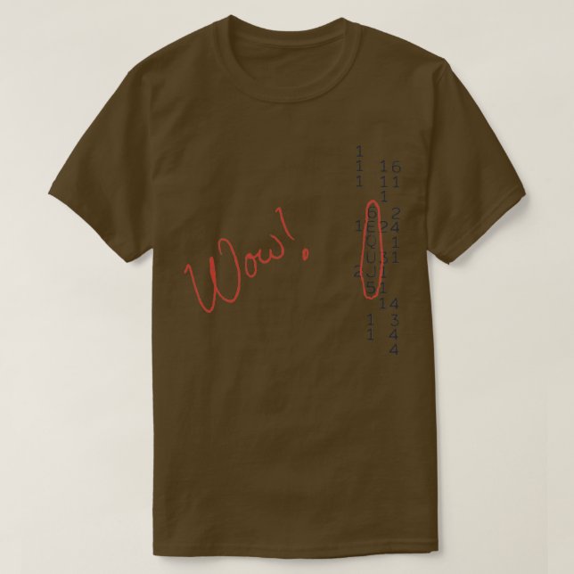 Wow Signal SETI Message  T-Shirt (Design Front)