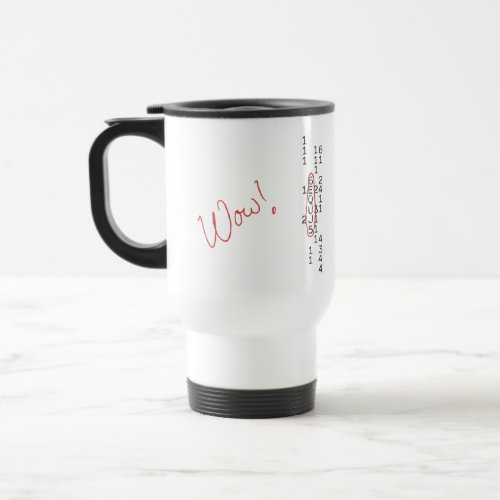 Wow Signal SETI Message Travel Mug