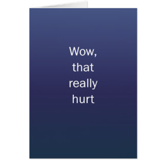 Wow That Hurt Cards