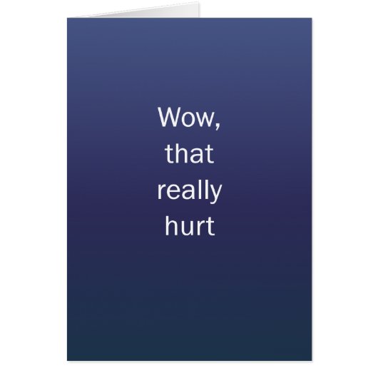 Wow That Hurt Cards (Front)