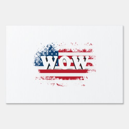 WOW USA Free Day T shirt Classic Sign