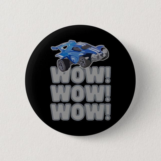 Wow! Wow! Wow! Rocket Soccer Game  Button (Front)