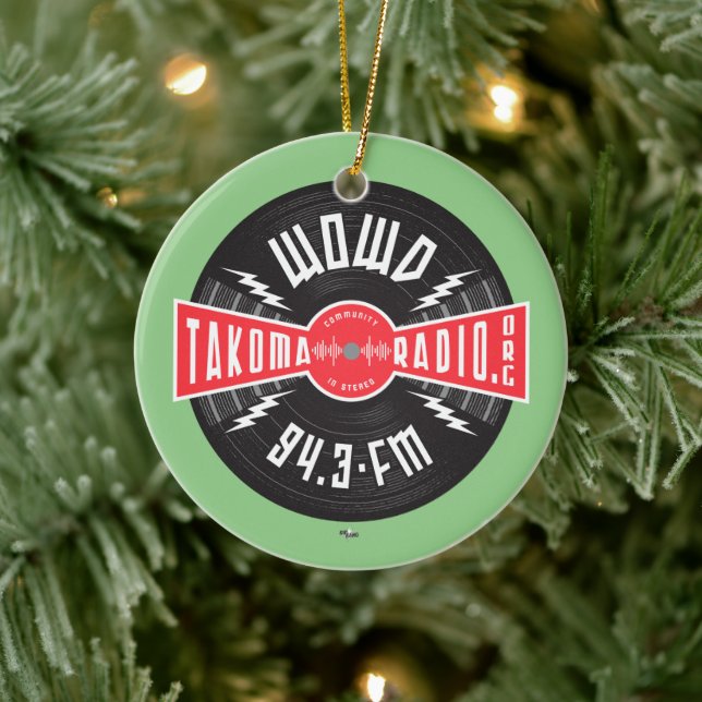 WOWD Bangham Logo Ceramic Ornament (Tree)