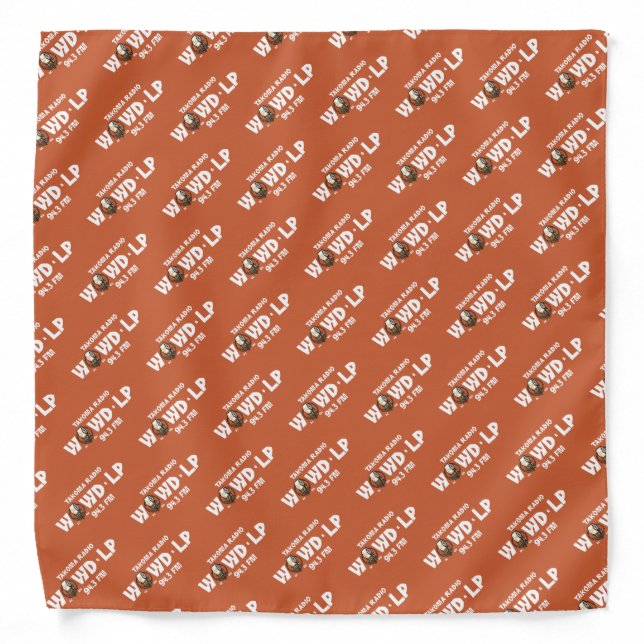WOWD Woodblock logo Bandana (Front)