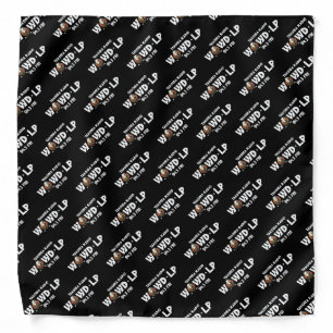 WOWD Woodblock Logo Bandana