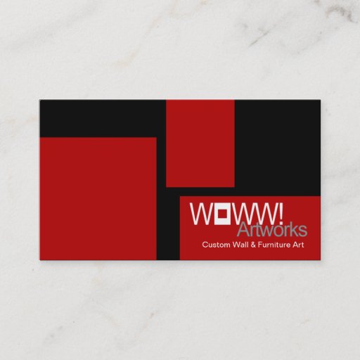 Customizable Woww! Stylish Business Card template