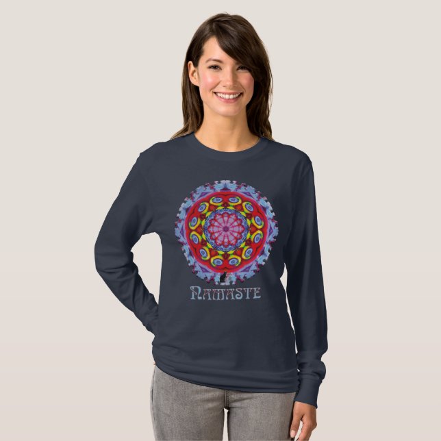 Wowzer Namaste Kaleidoscope T-shirt (Front Full)