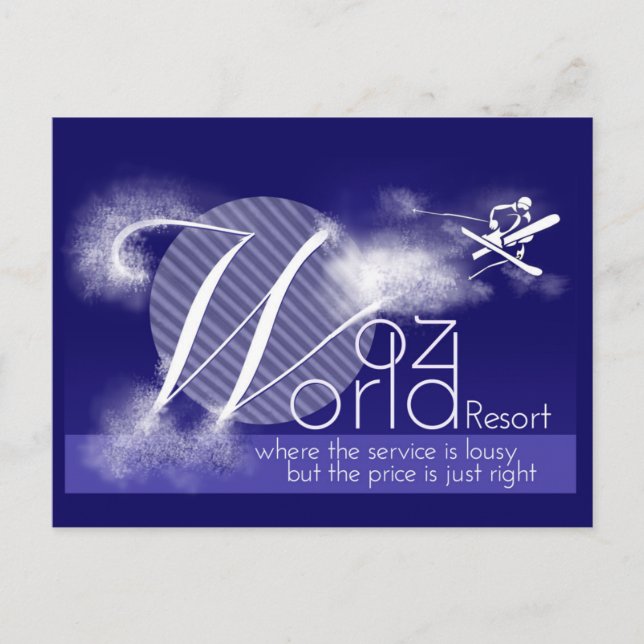 Woz World Postcards (Front)