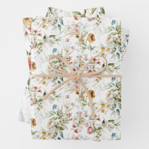 WP 1600s Dutch Still Life Floral Art, 19x29 (3) Wrapping Paper Sheets