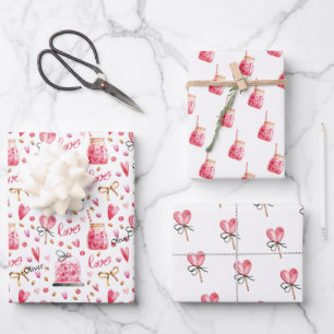 WP 1 Name Top Sheet 3 Valentines Wrapping Paper