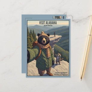 WPA Alabama Cheaha Mountain Postcard
