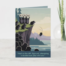 WPA art funny customizable birthday card