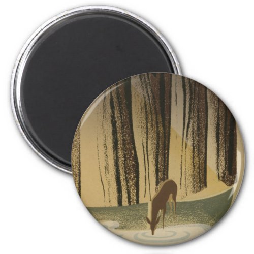 WPA Forest Deer Magnet