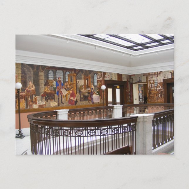 WPA Murals 10 ~ postcard (Front)