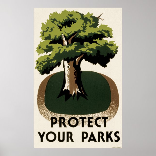 WPA Poster Protect Our Parks (Front)
