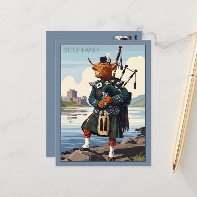 WPA Scotland Loch Ness Postcard (Front/Back In Situ)