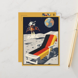 WPA Style Humorous Germany-Themed Postcard