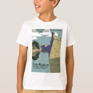 WPA Vintage Travel Poster Fort Marion Florida T-Shirt