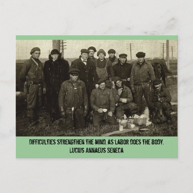 WPA Winter Work Crew Postcard (Front)