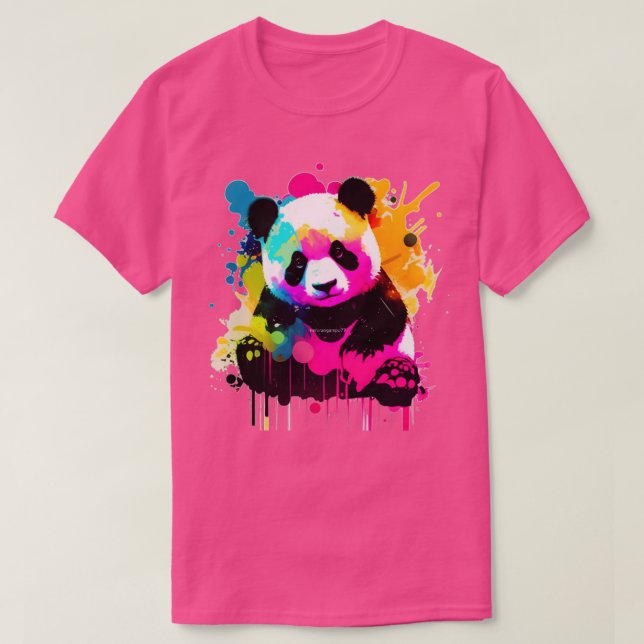 wpap spalsh colorful cute panda T-Shirt (Design Front)