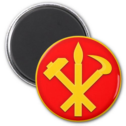 WPK Workers Party of Korea DPRK North Korea Emblem Magnet