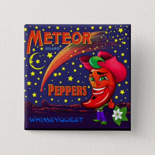 WQ BUTTON Scott Hot Pepper Crate Label Button