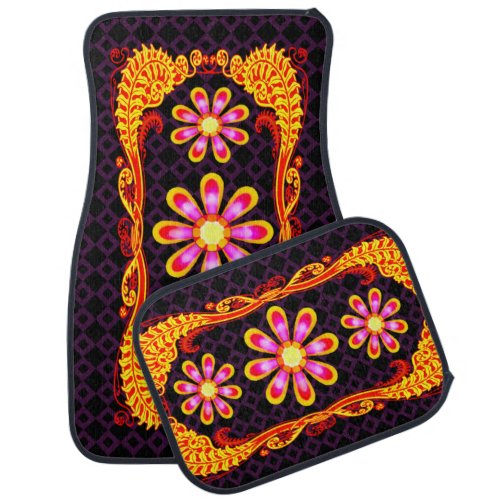 WQ CAR MATS  Rock  Roll DARK FULL SET