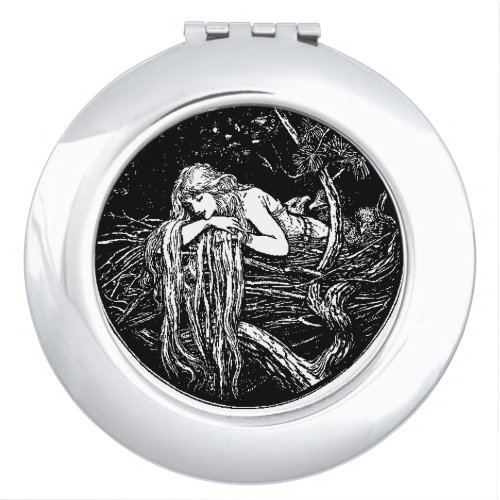 WQ COMPACT MIRROR  Long Haired Maiden