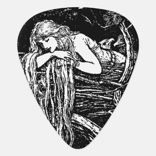 WQ GUITAR PICK  Long Haired Maiden