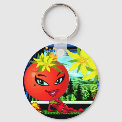 WQ KEY CHAIN 2  Saucy Tomato