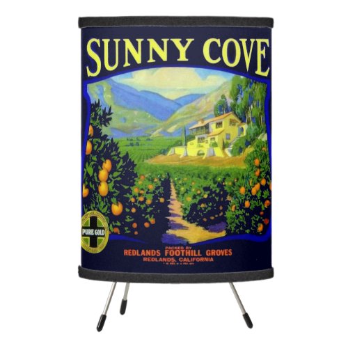 WQ LAMP  Sunny Cove Crate Label Art