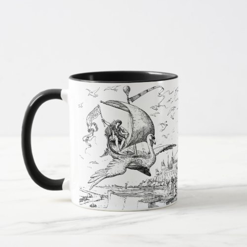 WQ MUG CUP  Magical Flying Swan Boat