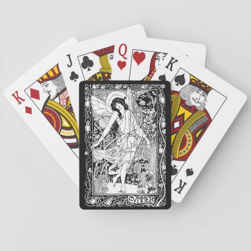 WQ PLAYING CARDS Art Nouveau Fairy Playing Cards