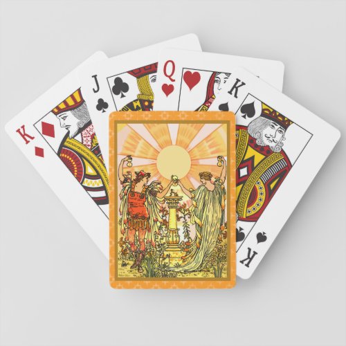 WQ PLAYING CARDS  The Sun Celebration